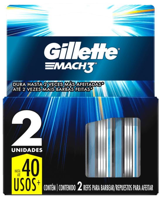 CARGA GILLETTE MACH3 2 UN