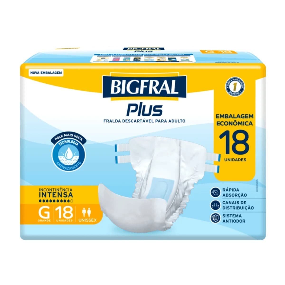 FRALDA BIGFRAL REGULAR PLUS ECON G 4X18