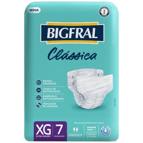 FRALDA BIGFRAL CLASSICA XG 8X7UN