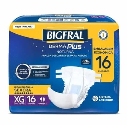 FRALDA BIGFRAL DERMA PLUS ECON NOT XG 4X16