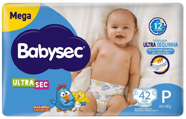FRALDA BABYSEC MEGA ULTRA P 6X42