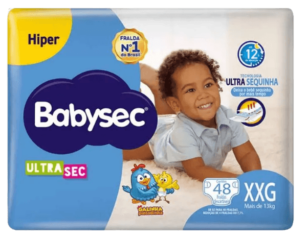 FRALDA BABYSEC HIPER ULTRA XXG 2X48