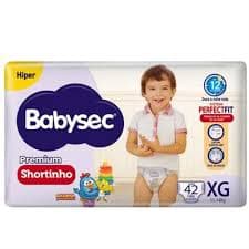 FRALDA BABYSEC HIPER SHORT PREMIUM XG 2X42