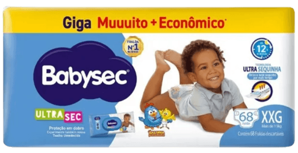 FRALDA BABYSEC GIGA ULTRA XXG 2X68