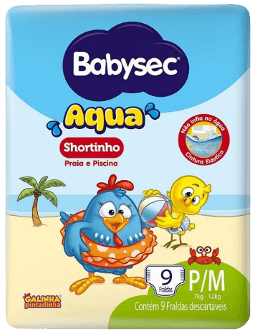 FRALDA BABYSEC PRAIA&PISCINA AQUA P/M 4X9