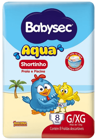 FRALDA BABYSEC PRAIA&PISCINA AQUA G/XG 4X8