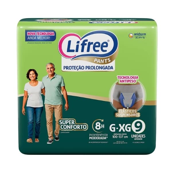 FRALDA LIFREE CALCA CONFORTO G/XG 6X9UN