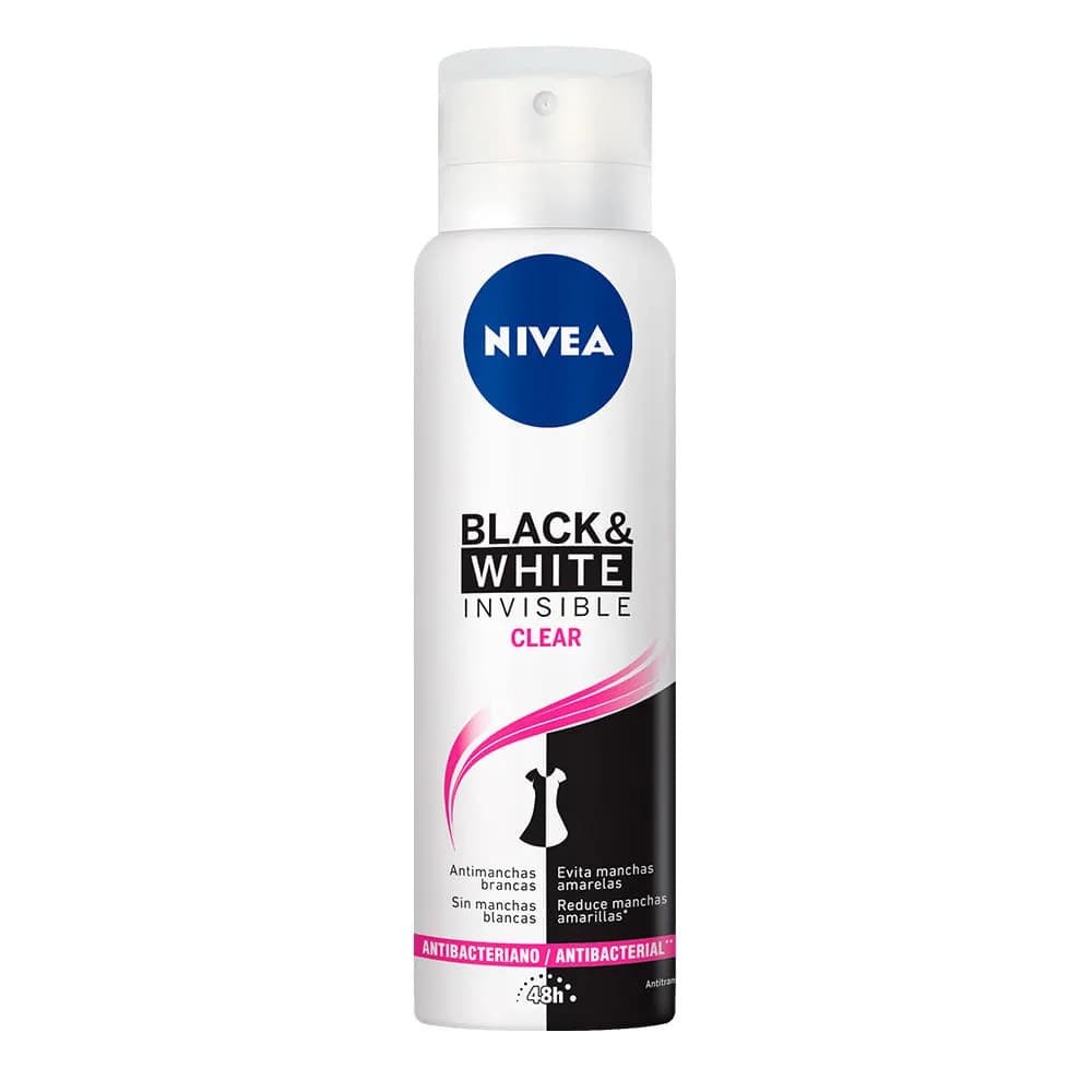 DES. NIVEA AERO FEM INVISIBLE B&W CLEAR 150ML