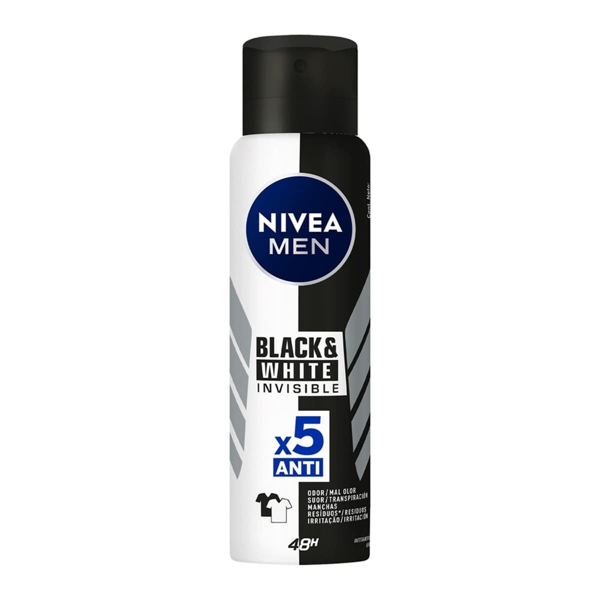 DES. NIVEA AERO MEN INVISIBLE BLACK&WHITE 150ML 