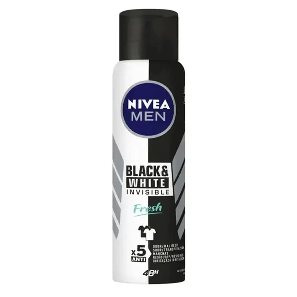 DES. NIVEA AERO MEN INVISIBLE B&W FRESH 150ML