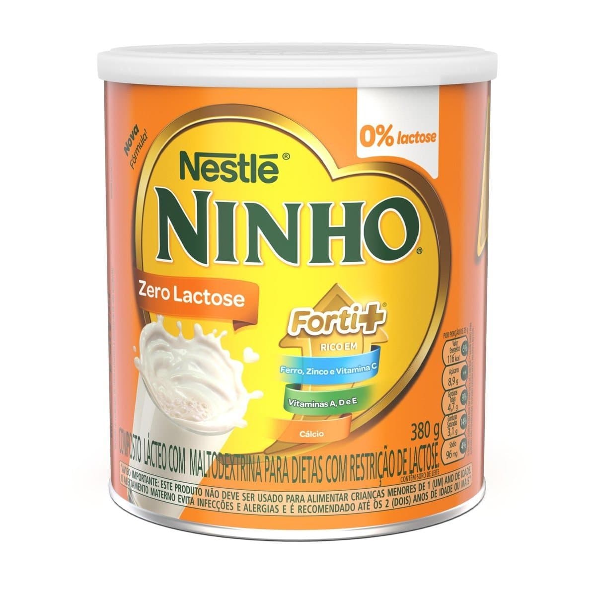 LEITE PO NINHO ZERO LACTOSE 380GR