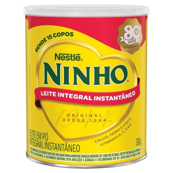 LEITE PO NINHO INTEGRAL INSTANTANEO LATA 380GR