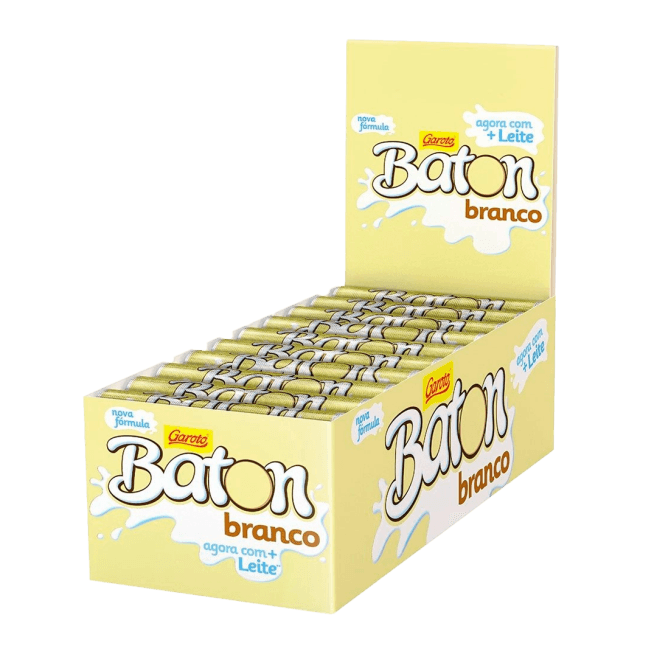 CHOCO BATOM GAROTO BRANCO 30UN