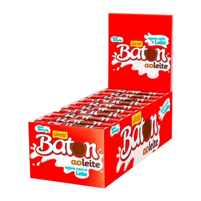 CHOCO BATOM GAROTO LEITE 30UN