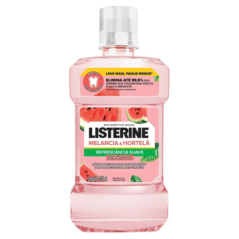 ENXAG LISTERINE MELANCIA E HORTELA 500ML