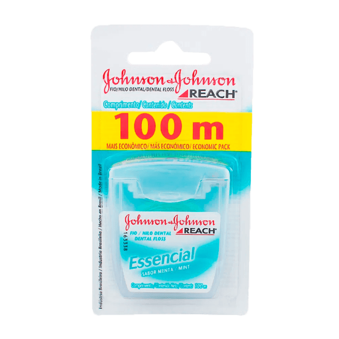 FIO DENTAL J&J ESSENCIAL MENTA 100 MT
