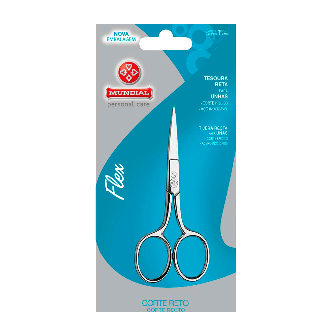 TESOURA MUNDIAL FLEX CURVA 9CM BC-323