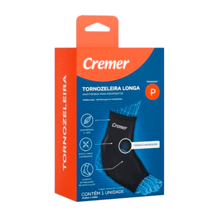 TORNOZELEIRA CREMER LONGA PRETO P