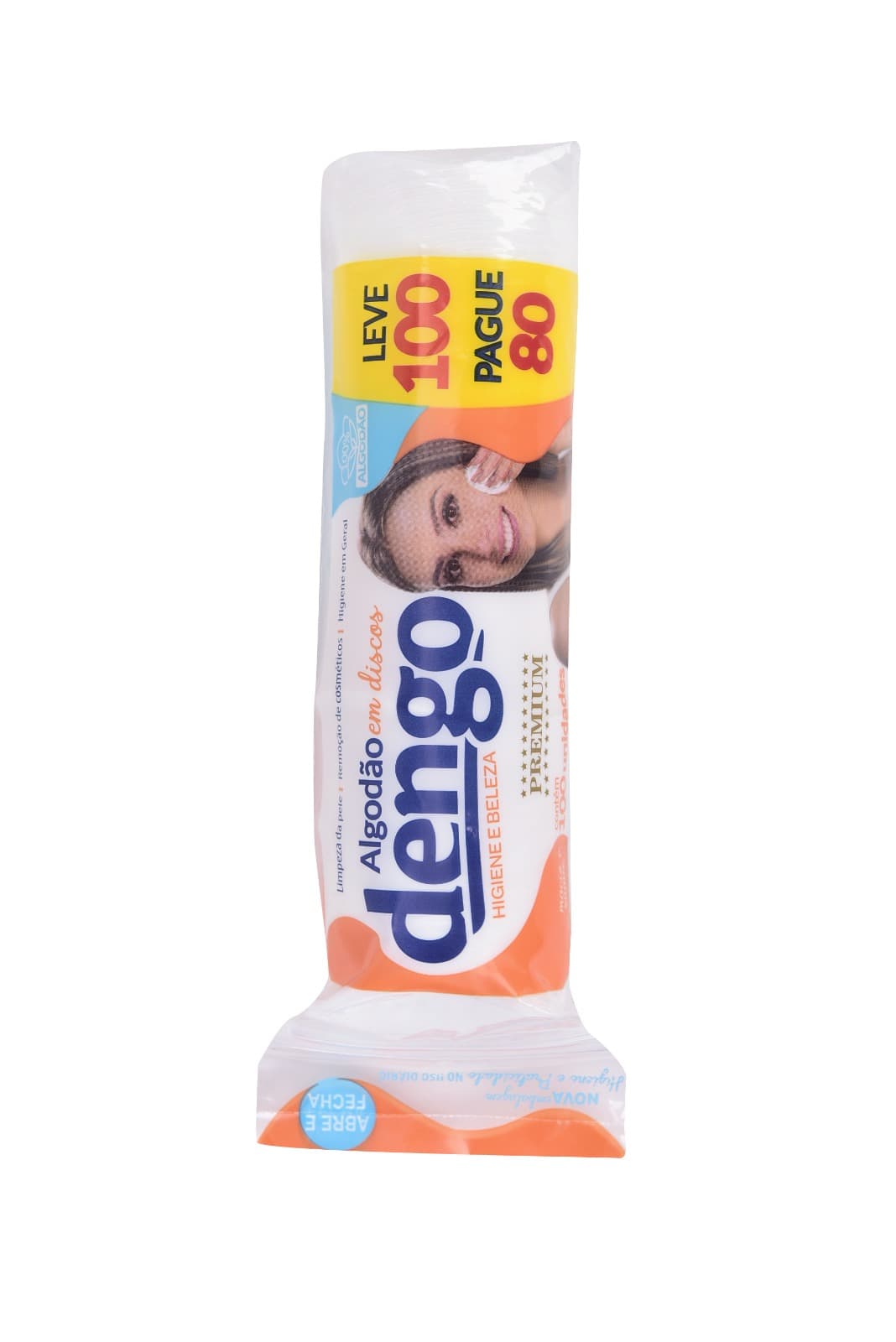 ALGODAO DENGO DISCO ZIPLOCK 100 UN