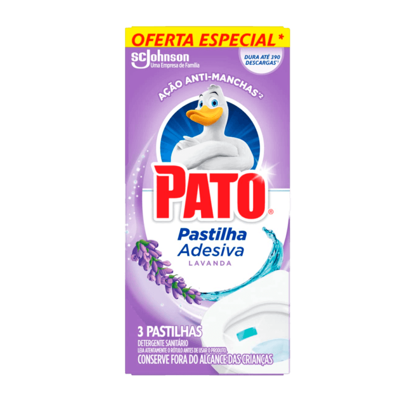 PATO PASTILHA ADESIVA LAVANDA 3UN