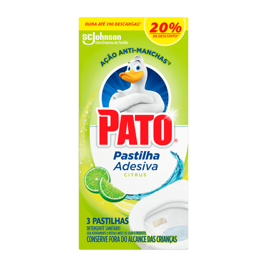 PATO PASTILHA ADESIVA CITRUS 3 UN