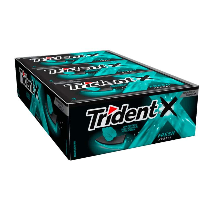 CHICLE ADAMS TRIDENT HERBAL FRESH 1X21 UN