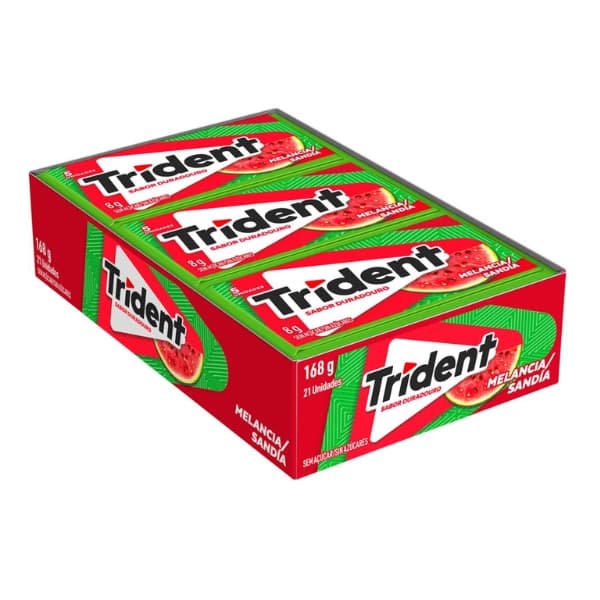 CHICLE ADAMS TRIDENT MELANCIA 1X21 UN