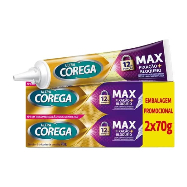 COREGA ULTRA CR MAX FIXACAO 2X70GR