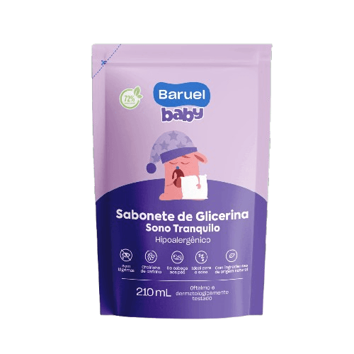 REFIL SAB LIQ BARUEL BABY SONO TRANQUILO 210ML