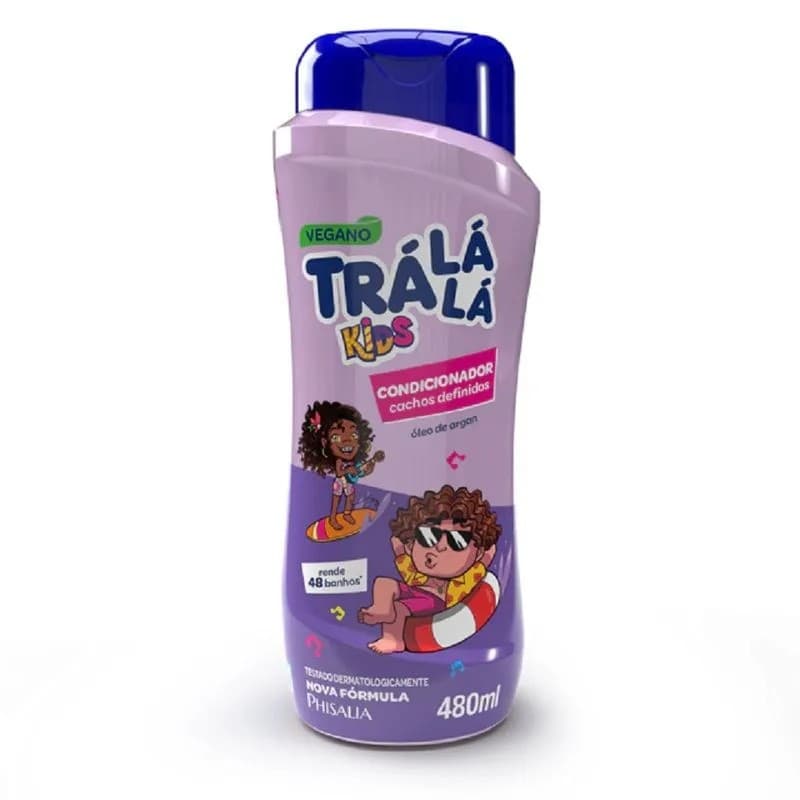 COND TRALALA KIDS CACHOS ROXO 480 ML