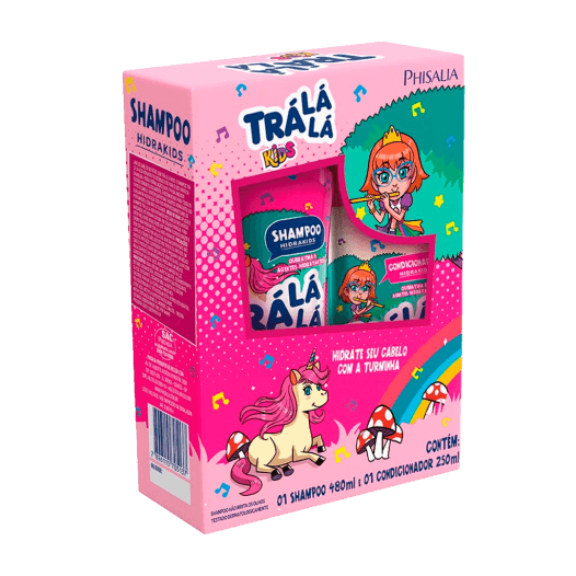 KIT TRALALA  SH+COND KIDS HIDRA ROSA 480 ML
