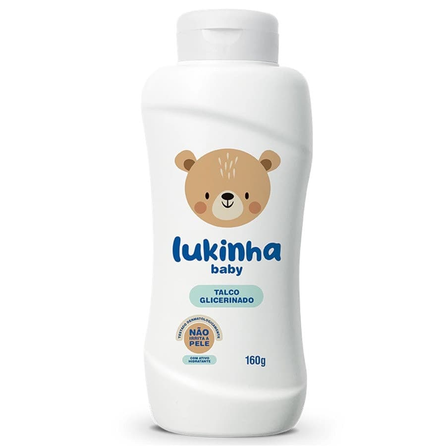 TALCO TRALALA GLICERINADO LUKINHA 160 GR 