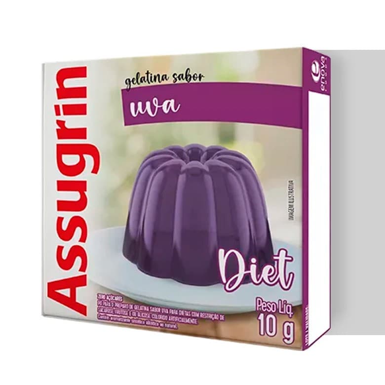 GELATINA ASSUGRIN DIET UVA 10G