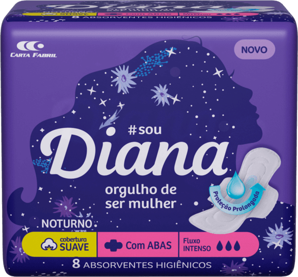 ABS DIANA NOTURNO SUAVE C/ABAS 8 UN