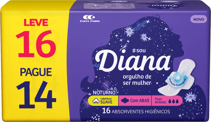 ABS DIANA NOTURNO SUAVE C/ ABAS 16UN
