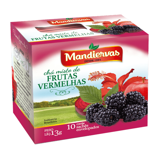CHA MANDIERVAS FRUTAS VERMELHAS 13GR