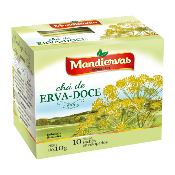 CHA MANDIERVAS ERVA DOCE 10GR