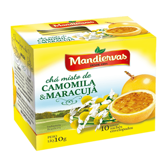 CHA MANDIERVAS CAMOMILA COM MARACUJA 10GR