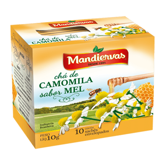 CHA MANDIERVAS CAMOMILA SABOR MEL 10GR