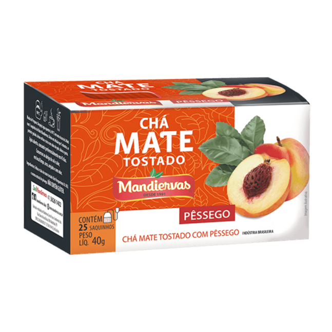 CHA MATE MANDIERVAS PESSEGO 40GR