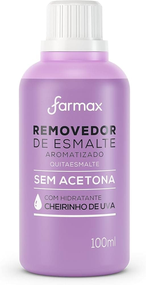 REMOVEDOR FARMAX SEM ACETONA UVA 100ML