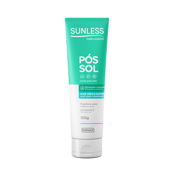LOCAO POS SOL SUNLESS CAMOMILA E ALOE 120GR