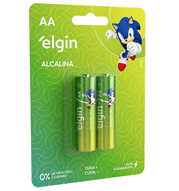 PILHA ELGIN ALCALINA AA BLISTER 2 UN