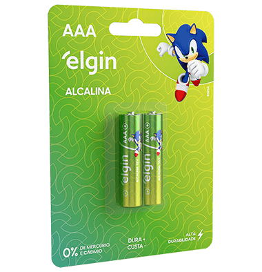 PILHA ELGIN ALCALINA AAA BLISTER 2 UN