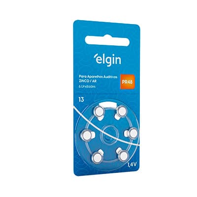 BATERIA ELGIN AUDITIVA ZINCO PR41 BLISTER  6 UN