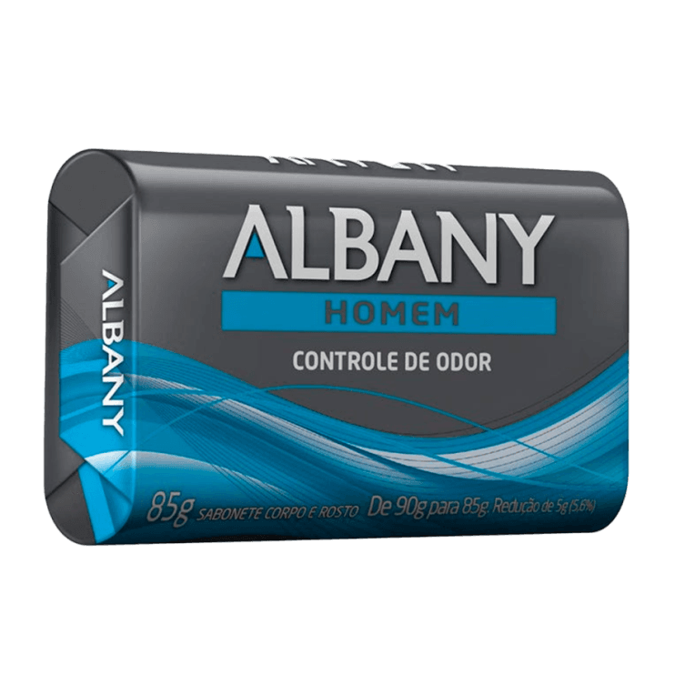 SAB ALBANY SUAVE 85G MASC AZUL