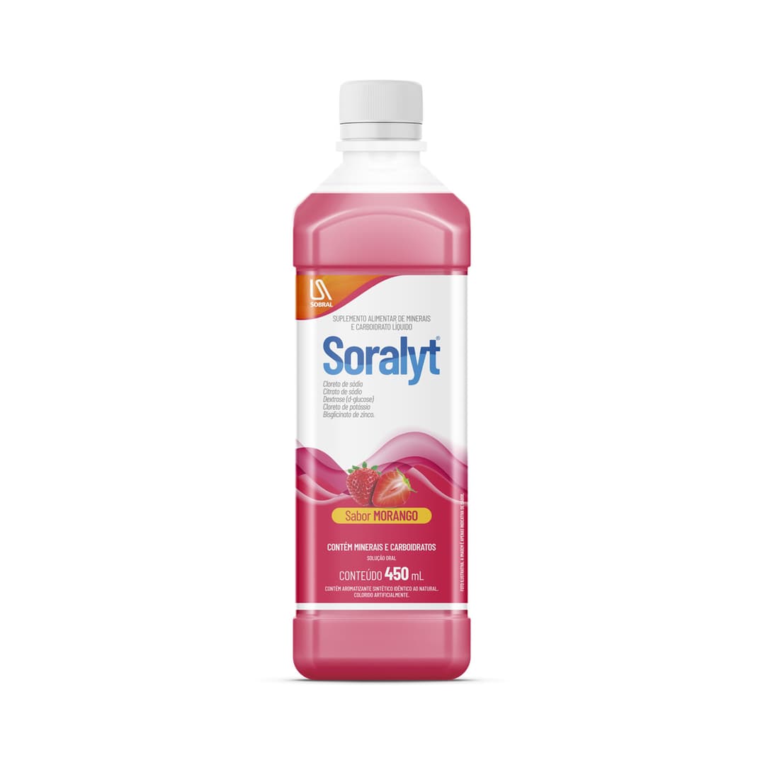 SORALYT SABOR MORANGO 450 ML