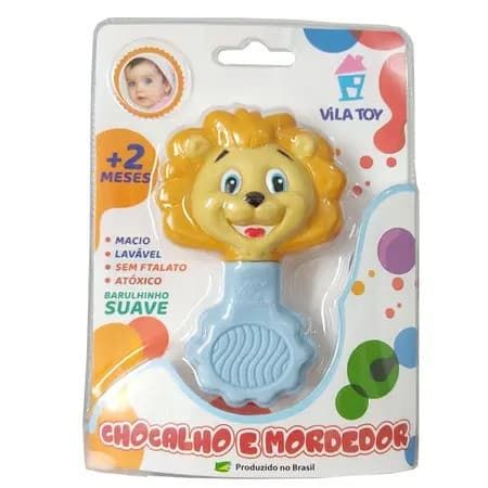 CHOCALHO VILA TOY LEAO AZUL REF 922