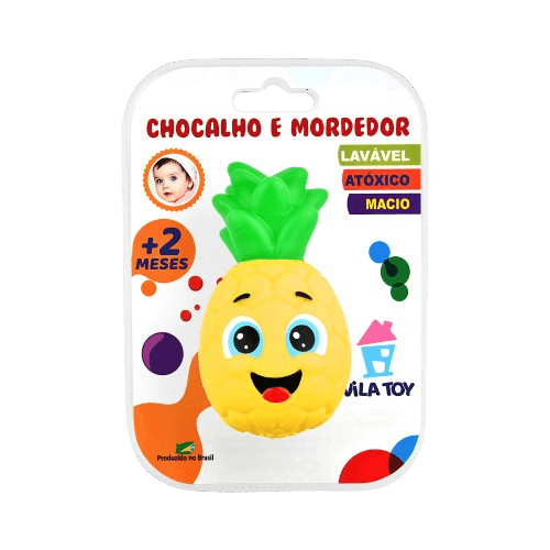 MORDEDOR E CHOCALHO VILA TOY ABACAXI REF 39