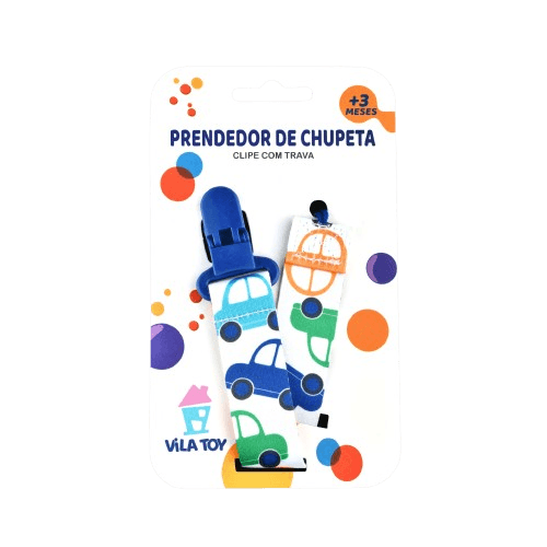 PREND CHUPETA VILA TOY TECIDO  AZUL REF 2291